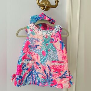 Lilly Pulitzer Baby Girl Shift Dress & Bloomers Set